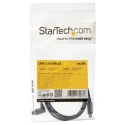 StarTech.com USB 2.0 Male USB Type C to Male USB Type C Cable, 1 m, Black, Polyvinyl Chloride Jacket USB2CC1MR