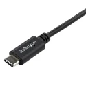 StarTech.com USB 2.0 Male USB Type C to Male USB Type C Cable, 1 m, Black, Polyvinyl Chloride Jacket USB2CC1MR