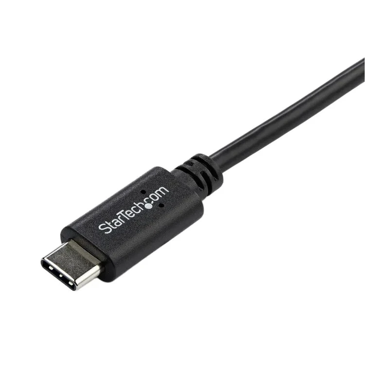 StarTech.com USB 2.0 Male USB Type C to Male USB Type C Cable, 1 m, Black, Polyvinyl Chloride Jacket USB2CC1MR