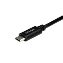 StarTech.com USB 2.0 Male USB Type C to Male USB Type C Cable, 1 m, Black, Polyvinyl Chloride Jacket USB2CC1MR