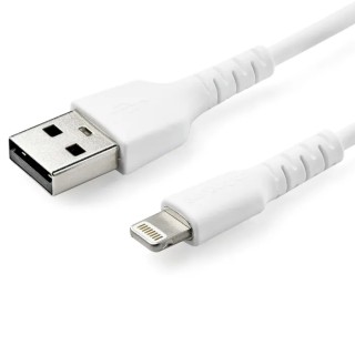 StarTech.com USB 2.0, Male USB Type A to Male Lightning Connector Cable, White Jacket, 1 m RUSBLTMM1M