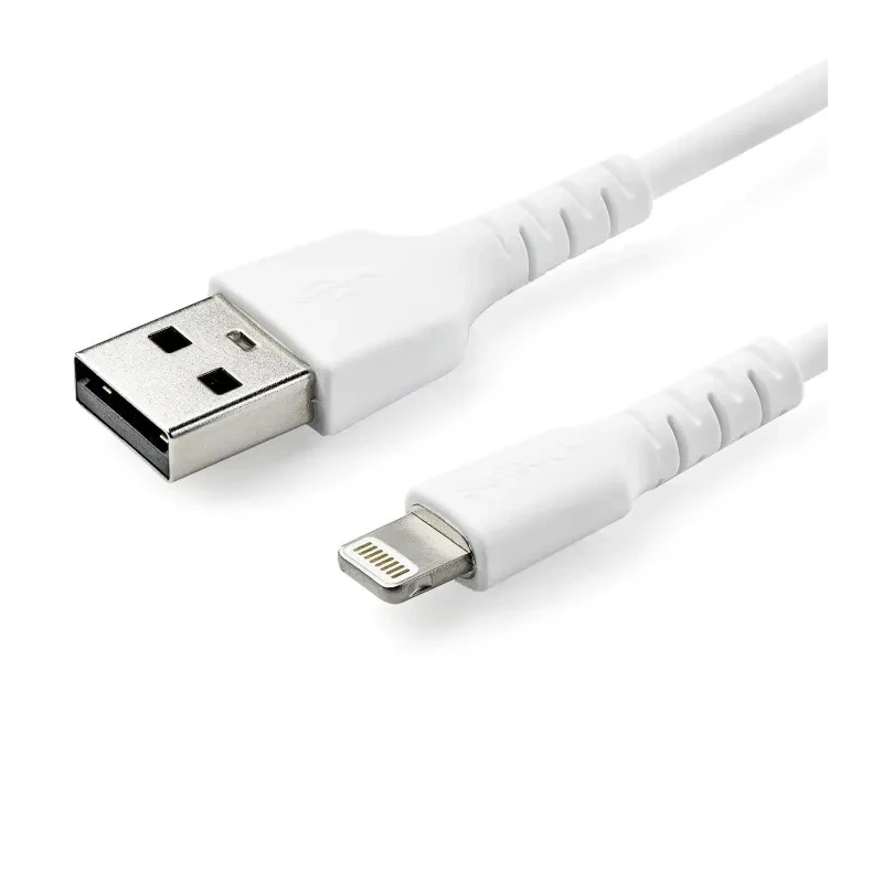 StarTech.com USB 2.0, Male USB Type A to Male Lightning Connector Cable, White Jacket, 1 m RUSBLTMM1M