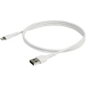 StarTech.com USB 2.0, Male USB Type A to Male Lightning Connector Cable, White Jacket, 1 m RUSBLTMM1M