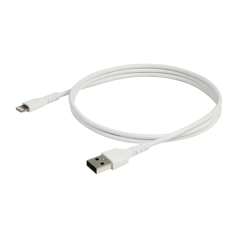 StarTech.com USB 2.0, Male USB Type A to Male Lightning Connector Cable, White Jacket, 1 m RUSBLTMM1M