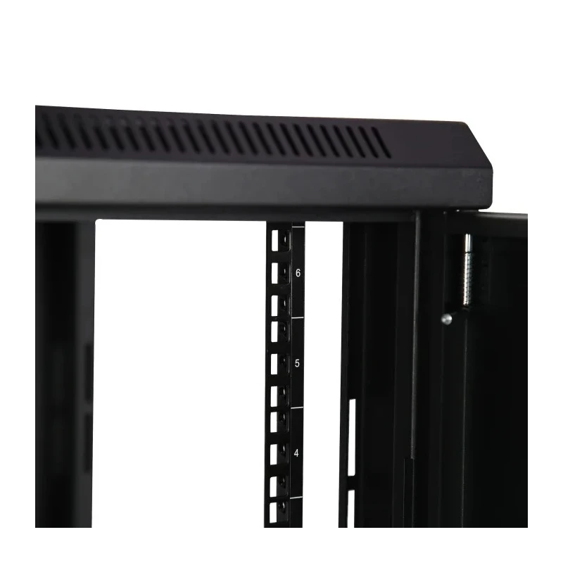 StarTech.com 6U Wall Mount Server Cabinet Steel Black 371mm Height 450mm Depth 600mm Width RK616WALM