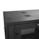 StarTech.com 6U Wall Mount Server Cabinet Steel Black 371mm Height 450mm Depth 600mm Width RK616WALM
