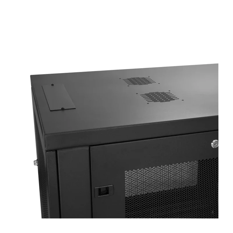 StarTech.com 6U Wall Mount Server Cabinet Steel Black 371mm Height 450mm Depth 600mm Width RK616WALM