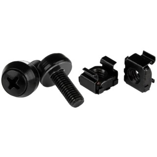 StarTech.com CABSCREW Series Metal Mounting Screw M6 Thread for Server Racks and Cabinets, 100 Per Pack CABSCREWM62B