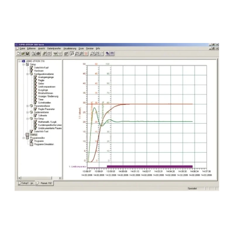 Jumo On-Off Temperature Controller Compact Programmable with RS422/485 and Profibus DP Interface Setup-Programm dTRON300