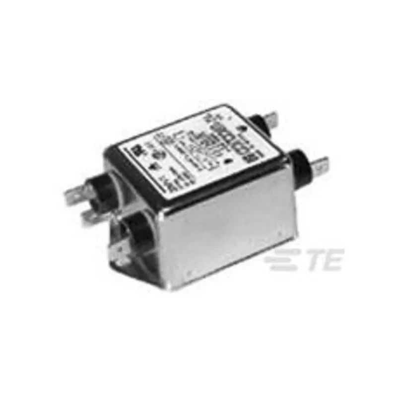 TE Connectivity Corcom MV Flange Power Line Filter 20A 250V AC 50Hz/60Hz Fast-On Termination 20MV1