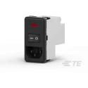 TE Connectivity Power Line Filter Corcom P Series 230V AC 10A Snap-in Faston PS0SXDSX0