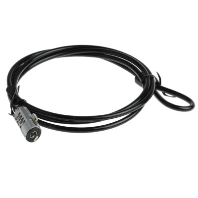 StarTech.com Laptop Lock Cable Lock with 1.8m Vinyl-Coated Steel Cable for K-Slot Devices LTLOCK