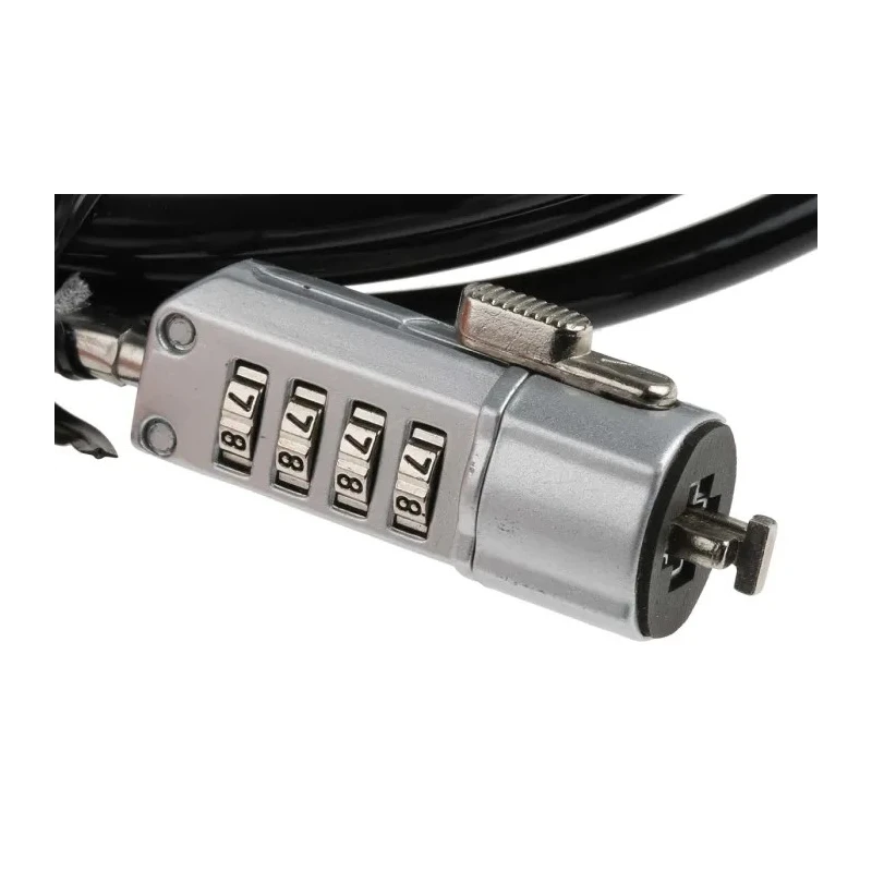 StarTech.com Laptop Lock Cable Lock with 1.8m Vinyl-Coated Steel Cable for K-Slot Devices LTLOCK