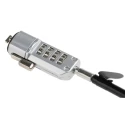 StarTech.com Laptop Lock Cable Lock with 1.8m Vinyl-Coated Steel Cable for K-Slot Devices LTLOCK