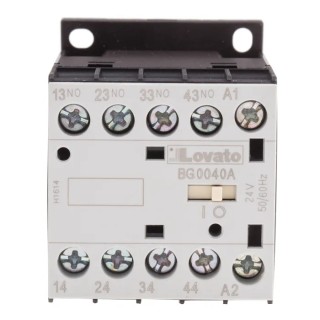 Lovato BG Contactor Relay 24V AC Coil, 4-Pole, 10A, 690V AC 11BG0040A024