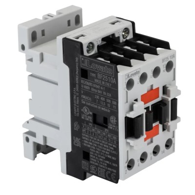 Lovato 3-Pole Contactor, 230V AC Coil, 11 kW Power Rating, 25A, 440V AC Contact Voltage BF2510A230
