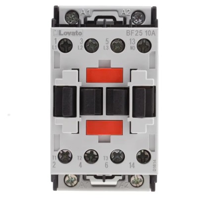 Lovato AC Motor Control Contactor 3-Pole 25 A 11 kW 24V AC Coil 440V AC BF2510A024