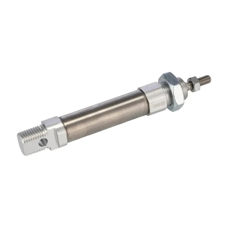 SMC 16 mm Bore Pneumatic Piston Rod Cylinder, Double Acting, Rubber Cushioned, Aluminium Alloy Body, 25 mm Stroke C85N16-25