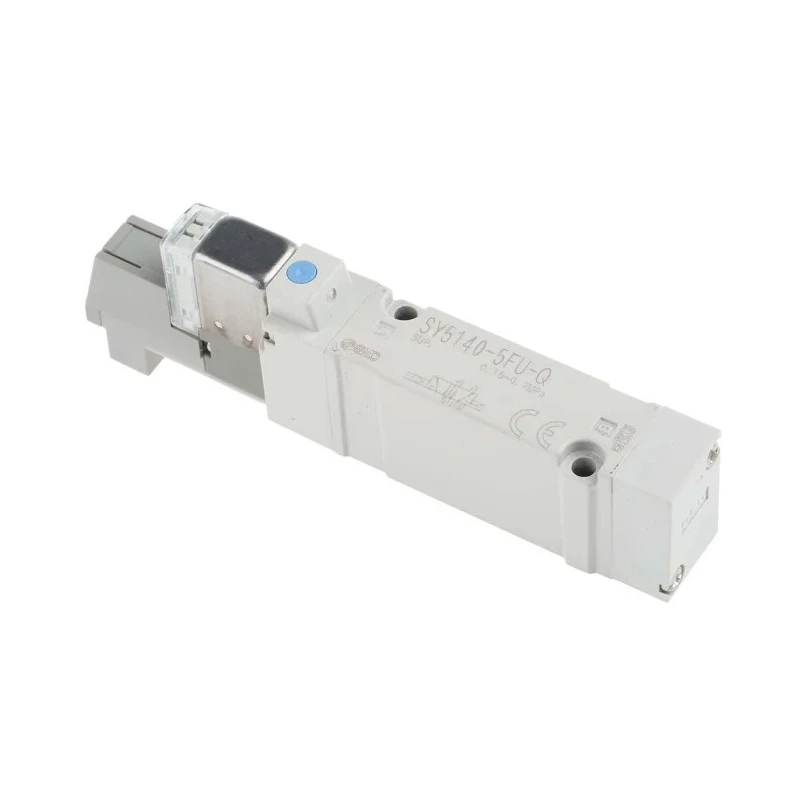 SMC Pneumatic Solenoid Valve 5/2 Function Manifold Mount Die Cast Aluminium Body 24V DC 0.4W SY5000