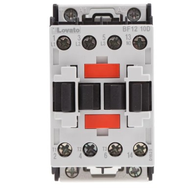 Lovato 3-Pole Contactor 24V DC Coil, 12A, 5.5kW, 3 NO, 440V AC BF1210D024