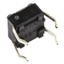 Omron Grey Tactile Switch Plunger, 0.9 mm Actuator Length, SPST 50mA 24 V dc Through Hole Mount B3F-1000