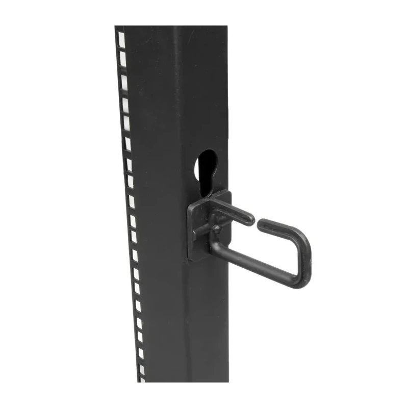 StarTech.com 4PO Series Black Steel 42U Server Rack, 4 Post Frame, 101.7 mm Depth, 2 m Height 4POSTRACK42