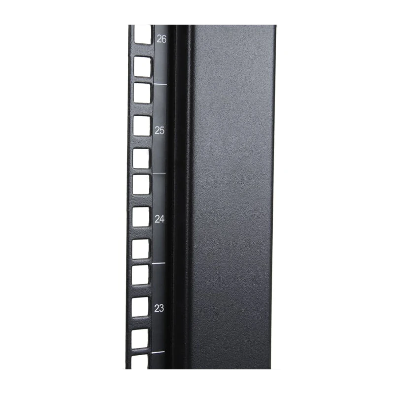 StarTech.com 4PO Series Black Steel 42U Server Rack, 4 Post Frame, 101.7 mm Depth, 2 m Height 4POSTRACK42