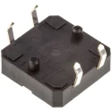 Omron Ivory Tactile Switch Plunger 0.8 mm SPST 50mA 24 V dc Through Hole B3F-4000