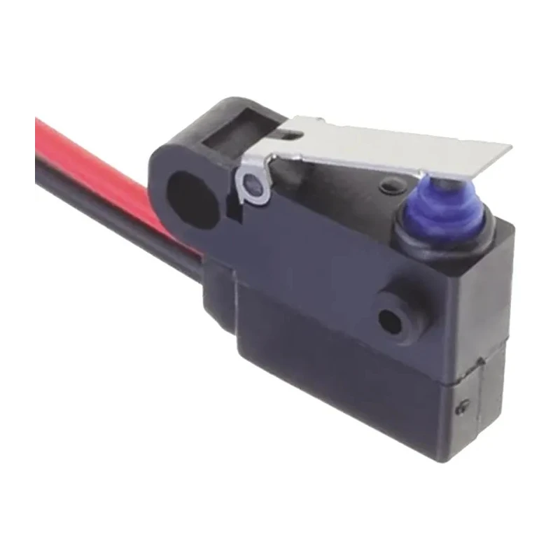 Omron Hinge Lever Micro Switch, Pre-Wired Terminal, 2A Contact Current, SPST, IP67 Sealed Ultra Subminiature D2HW2356H