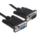 StarTech.com Male D-Sub 9-Pin to Female DB9 Serial Cable 0.5m Polyvinyl Chloride MXT10050CMBK