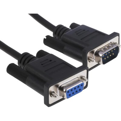 StarTech.com Male D-Sub 9-Pin to Female DB9 Serial Cable 0.5m Polyvinyl Chloride MXT10050CMBK