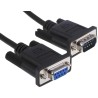 StarTech.com Male D-Sub 9-Pin to Female DB9 Serial Cable 0.5m Polyvinyl Chloride MXT10050CMBK