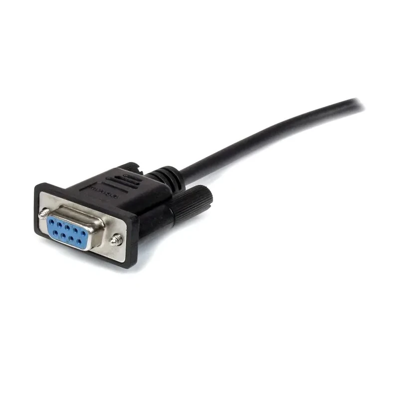 StarTech.com Male D-Sub 9-Pin to Female DB9 Serial Cable 0.5m Polyvinyl Chloride MXT10050CMBK