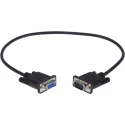 StarTech.com Male D-Sub 9-Pin to Female DB9 Serial Cable 0.5m Polyvinyl Chloride MXT10050CMBK
