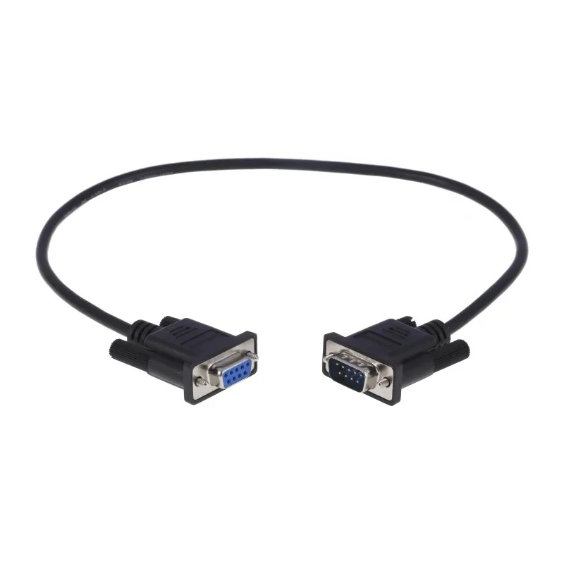 StarTech.com Male D-Sub 9-Pin to Female DB9 Serial Cable 0.5m Polyvinyl Chloride MXT10050CMBK