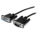 StarTech.com Male D-Sub 9-Pin to Female DB9 Serial Cable 0.5m Polyvinyl Chloride MXT10050CMBK