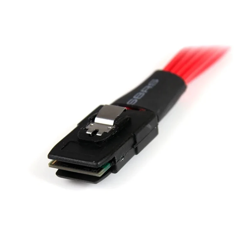 StarTech.com Male Mini SAS to Female Straight SATA Cable, 1 m SAS8087S4100