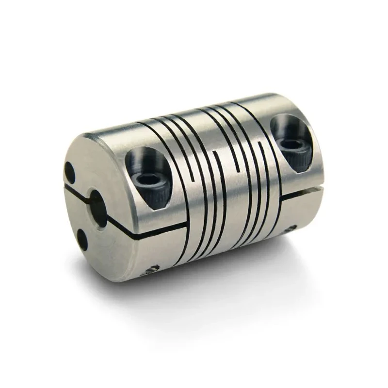 Ruland Mechanical Power Transmission Coupler 38.1 mm OD, 10 mm Bore, 57.2 mm Length, Clamp Style, Aluminium FCMR38-10-10-SS