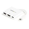 StarTech.com USB C Docking Station with HDMI, USB 3.0 Port, 4096 x 2160 Pixel Resolution, Thunderbolt 3 CDP2HDUACPW