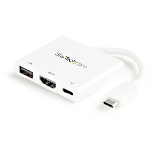 StarTech.com USB C Docking Station with HDMI, USB 3.0 Port, 4096 x 2160 Pixel Resolution, Thunderbolt 3 CDP2HDUACPW