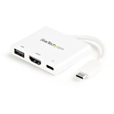 StarTech.com USB C Docking Station with HDMI, USB 3.0 Port, 4096 x 2160 Pixel Resolution, Thunderbolt 3 CDP2HDUACPW