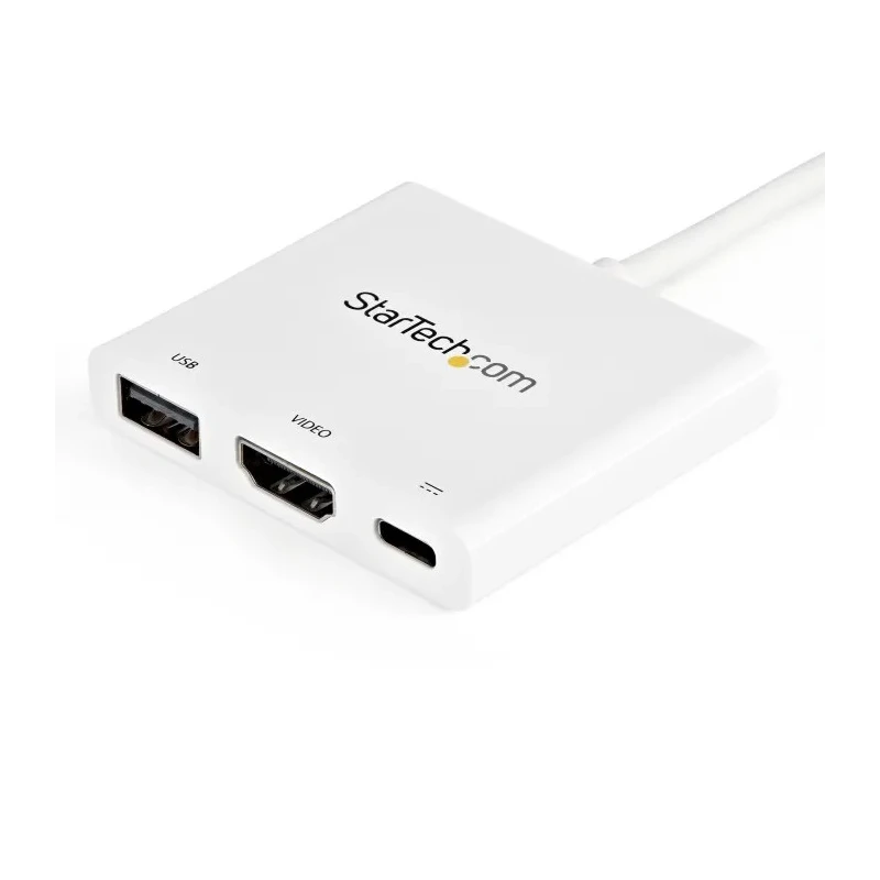StarTech.com USB C Docking Station with HDMI, USB 3.0 Port, 4096 x 2160 Pixel Resolution, Thunderbolt 3 CDP2HDUACPW