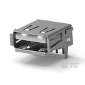 TE Connectivity Right Angle Through Hole Female USB Type A USB Connector USB 2.0 6364372-2