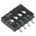 Omron Rotary Coded DIP Switch Surface Mount, Slide Actuator, Ultra Low Profile 1.55mm A6H4101