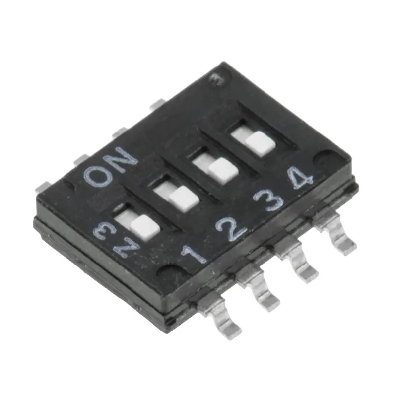 Omron Rotary Coded DIP Switch Surface Mount, Slide Actuator, Ultra Low Profile 1.55mm A6H4101