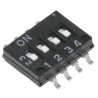 Omron Rotary Coded DIP Switch Surface Mount, Slide Actuator, Ultra Low Profile 1.55mm A6H4101