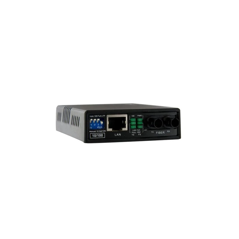 StarTech.com Media Converter RJ45, ST Multimode, 10000Mbps, 100Mbps Data Transfer Rate, Half Duplex & Full Duplex, 2km Range 