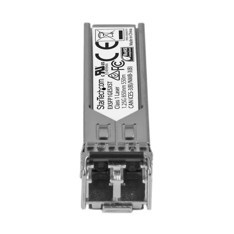 StarTech.com LC Multimode Fiber Optic Transceiver Module 850nm Wavelength Full Duplex 1.25 Gbps Data Rate EXSFP1GESXST