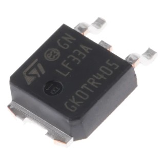 STMicroelectronics Linear Voltage Regulator Surface Mount, Positive Polarity, 3-Pin, 16V, 500μA Quiescent Current LF33ABDT-TR