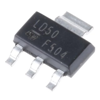 STMicroelectronics Linear Voltage Regulator 15V 800mA Surface Mount SOT-223 4-Pin LD1117S50CTR